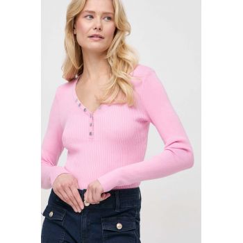 Morgan pulover femei, culoarea roz, light de firma original