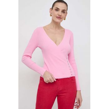 Morgan pulover femei, culoarea roz de firma original