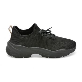 Pantofi sport ALDO negri, ALLDAY008, din material textil