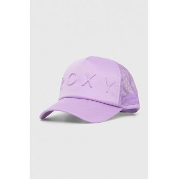 Roxy șapcă culoarea violet, uni ERJHA04278 ieftina