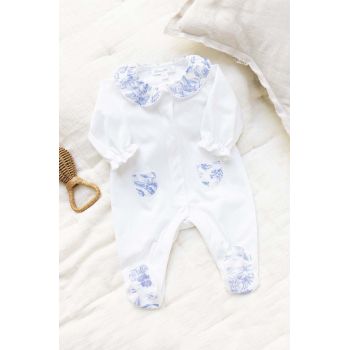 Tartine et Chocolat costum bebe culoarea alb de firma originale