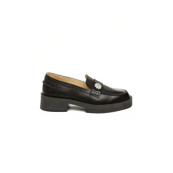 Pantofi loafer cu toc masiv Meggie