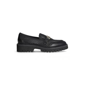 Pantofi loafer de piele cu perforatii ieftina