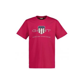 Tricou de bumbac cu logo Archive Shield