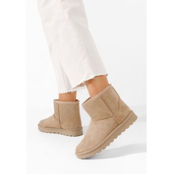 Cizme tip ugg Fesia kaki