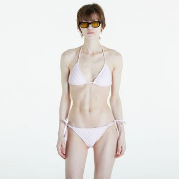 Daily Paper Reya Monogram Bikini Top Ice Pink la reducere