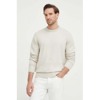 G-Star Raw pulover din amestec de lana barbati, culoarea bej, light de firma original