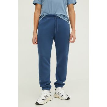 Hollister Co. pantaloni de trening culoarea albastru marin, cu imprimeu ieftini