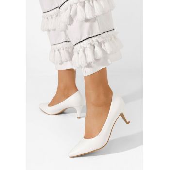 Pantofi cu toc mic Corvina champagne