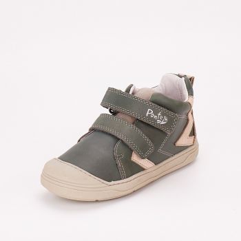 Pantofi Din Piele Cu Supinatie Pentru Băieți Kaki Ponte20 (DA03-1-391AL) ieftine
