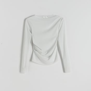 Reserved - Ladies` blouse - Ivory