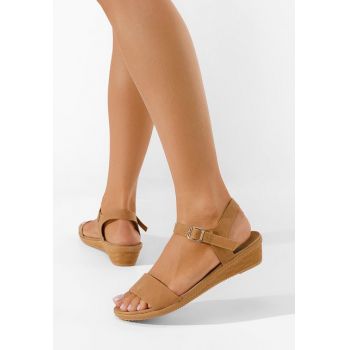Sandale cu talpa ortopedica Frilona maro