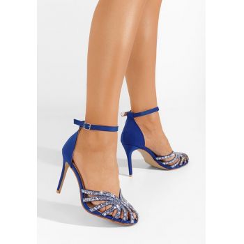 Sandale dama elegante Naiara albastre la reducere