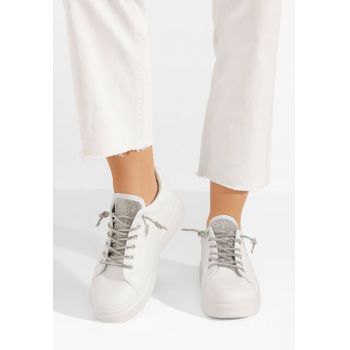Sneakers cu platformă Adalline albi