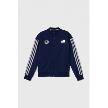 adidas bluza x Disney culoarea albastru marin, cu imprimeu