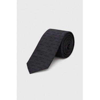 HUGO cravată de mătase culoarea negru 50494277 de firma originala