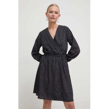 Marella rochie culoarea negru, mini, evazati