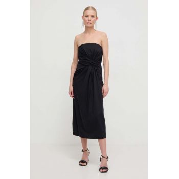 Marella rochie culoarea negru, mini, evazați 2413220000000