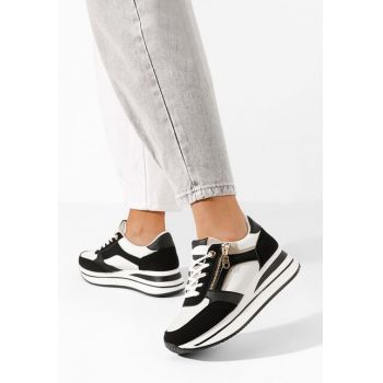 Sneakers cu platforma Mariella negri