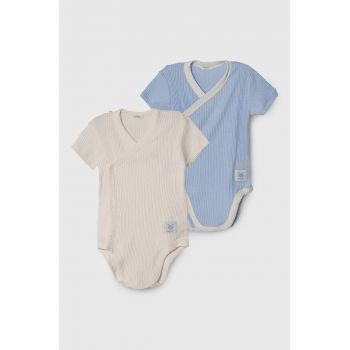 United Colors of Benetton body din bumbac pentru bebelusi 2-pack