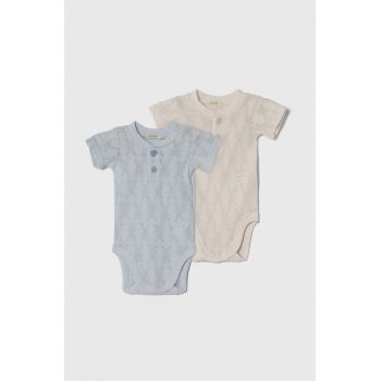 United Colors of Benetton body din bumbac pentru bebelusi 2-pack