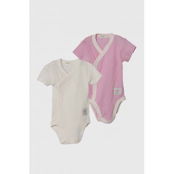 United Colors of Benetton body din bumbac pentru bebelusi 2-pack