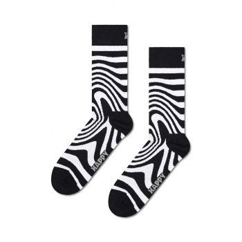 Happy Socks sosete Dizzy Sock culoarea negru