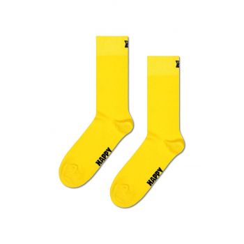 Happy Socks sosete Solid culoarea galben