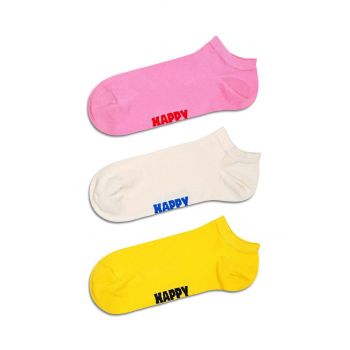 Happy Socks sosete Solid Low Socks 3-pack ieftine