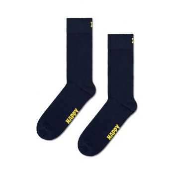 Happy Socks sosete Solid Sock culoarea albastru marin ieftine