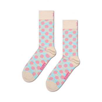 Happy Socks sosete Tiger Dot Sock culoarea roz ieftine