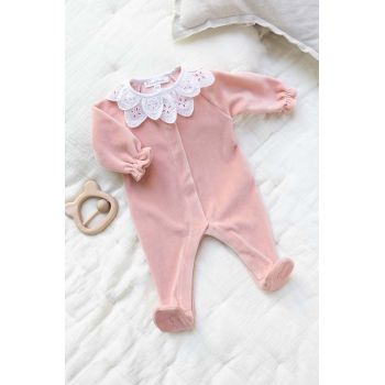 Tartine et Chocolat costum bebe culoarea roz, neted