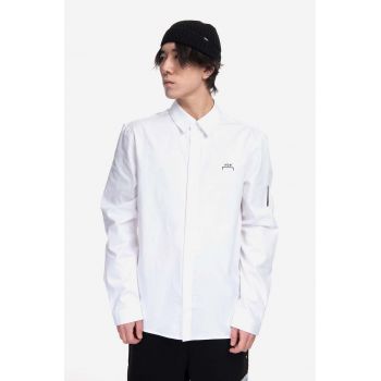 A-COLD-WALL* cămașă din bumbac Pawson Shirt bărbați, culoarea alb, cu guler clasic, regular ACWMSH078-WHITE