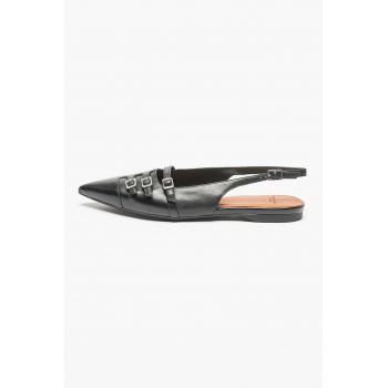 Balerini slingback din piele