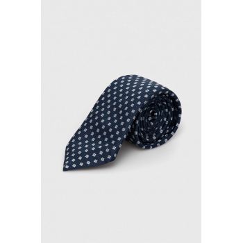 BOSS cravată de mătase culoarea bleumarin 50512605 de firma originala