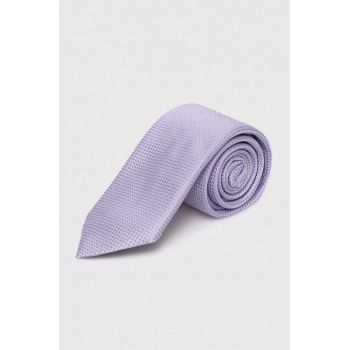 BOSS cravată de mătase culoarea violet 50512631 de firma originala