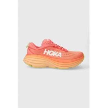 Hoka One One pantofi de alergat Bondi 8 culoarea portocaliu de firma originali