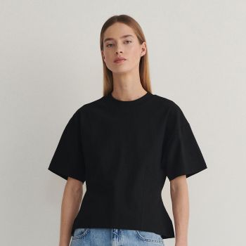 Reserved - Ladies` t-shirt - Negru