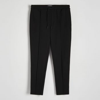 Reserved - Pantaloni cu dungă cusută - Negru