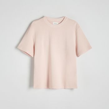 Reserved - Tricou cu efect de prespălare - Roz
