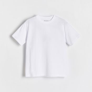 Reserved - Tricou oversized din bumbac - Alb