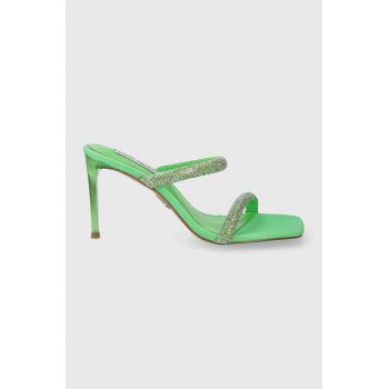 Steve Madden papuci Emporium-R femei, culoarea verde, cu toc cui, SM11002984