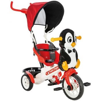 Tricicleta Pilsan Penguin cu maner si copertina ieftina