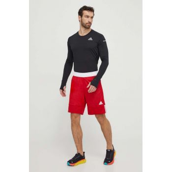 adidas Performance pantaloni scurți de antrenament culoarea roșu DY6603 ieftini