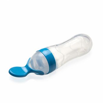 Lingurita cu rezervor pentru bebelusi BabyJem 90 ml Albastru la reducere