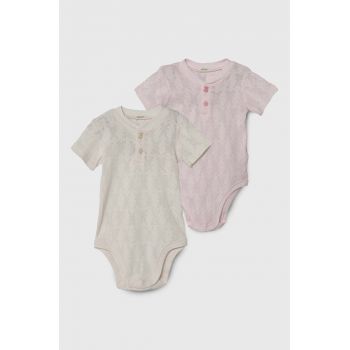 United Colors of Benetton body din bumbac pentru bebelusi 2-pack