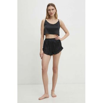 Answear Lab pijama femei, culoarea negru de firma originale