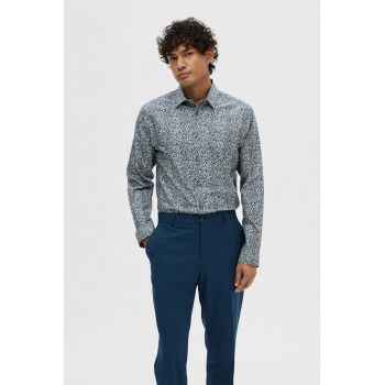 Camasa slim fit de bumbac cu model Ethan