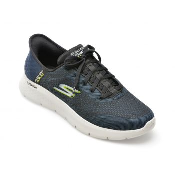 Pantofi sport SKECHERS bleumarin, GO WALK FLEX, din material textil ieftini