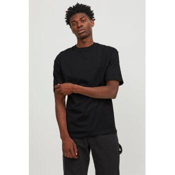 Tricou uni cu decolteu la baza gatului